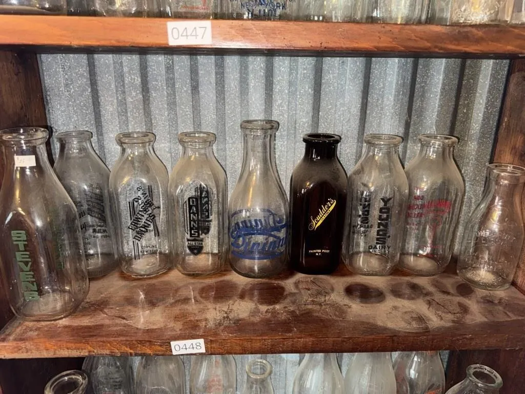 Vintage Local Milk Bottles