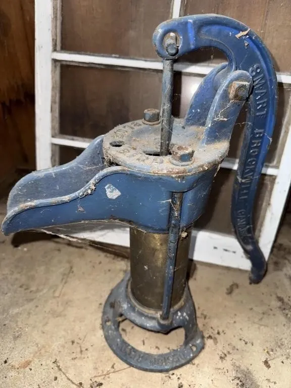 Antique Bluebird Pitcher Pump