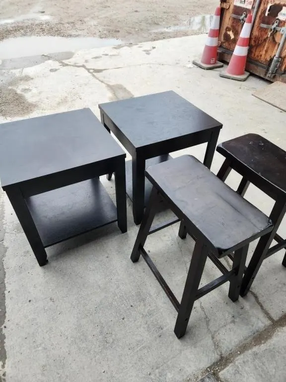 End tables small stools set