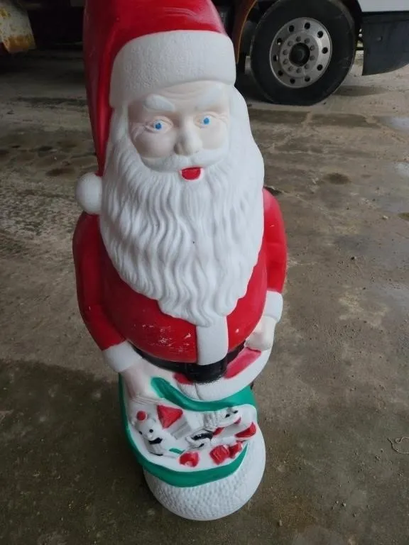Blow mold Santa claus