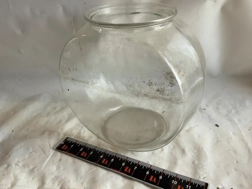 Vintage Glass Fish Bowl