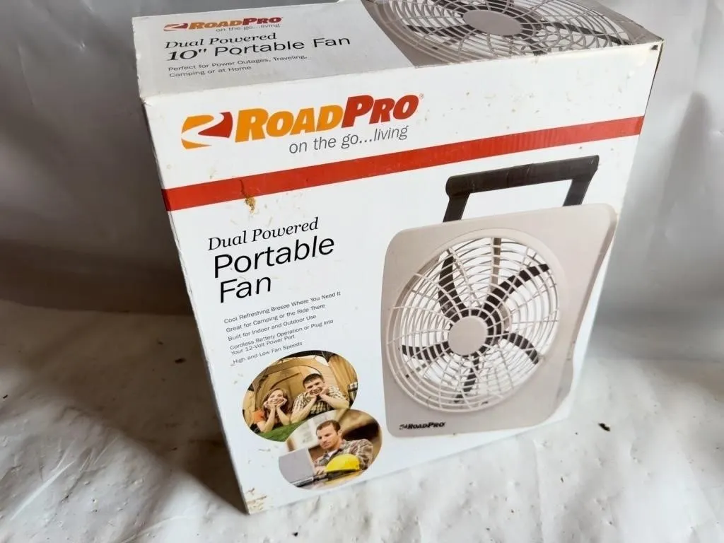 RoadPro Dual Powered 10' Portable Fan