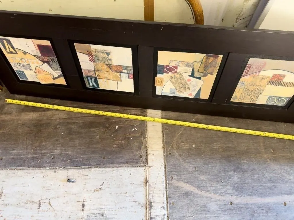 Framed Playing Card Themed Panel Art