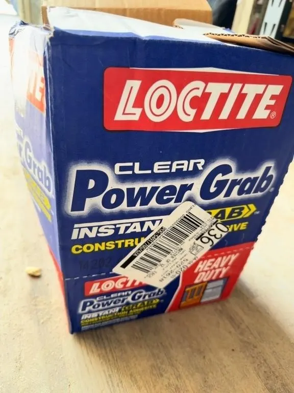 Loctite Clear Power Grab Construction Adhesive Lot
