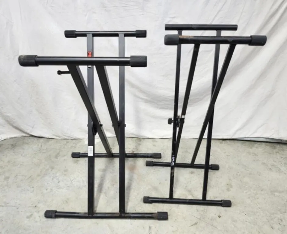 2 X-Frame Fold-up Collapsible Keyboard Stands