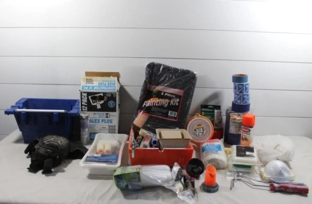 Paint Rollers, Caulking, Knee Pads, Masks