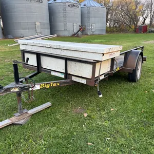 BigTex 10'x62" single axle utility trailer w/ toolbox