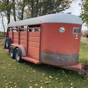 1981 Keifer tandem axle stock trailer