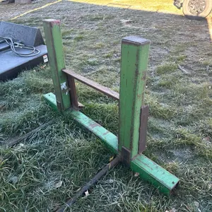 2-Prong bale spear w/ skid steer quick attach