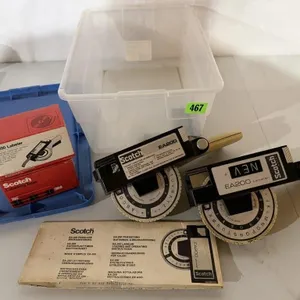 Scotch large label makers (2), labeling tape