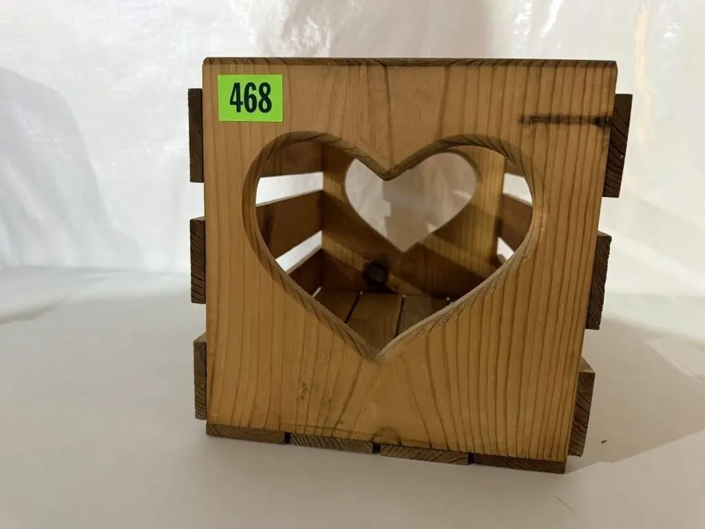 Cottage core heart crate