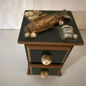 Golf 2 drawer trinket box