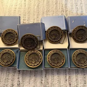 Miller Centennial Celebration belt buckles (8)