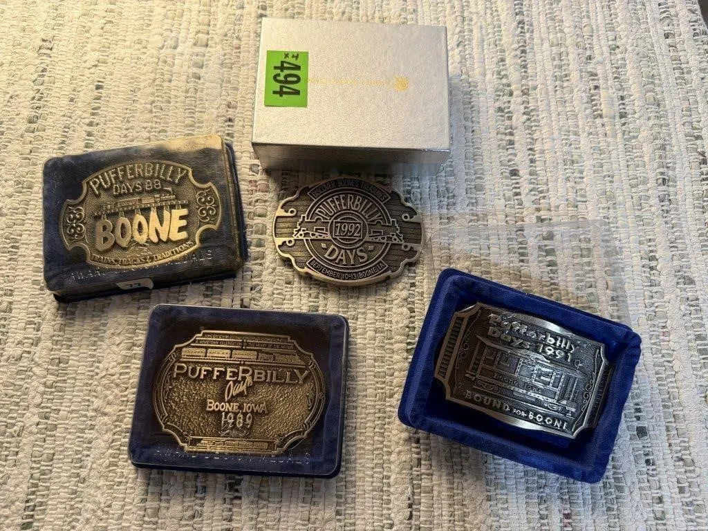 Pufferbilly Days belt buckles (4)