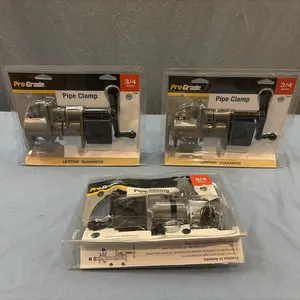 3- Pro Grade 3/4” Pipe Clamps
