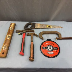 Hammers, Saw Blade, Level, C Clamp & Saw