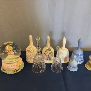 Precious Moments Snow Globe & Collectible Bells