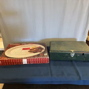 Turkey Platter & Coleman Stove