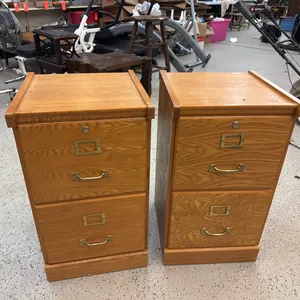 2 double drawer file cabinets