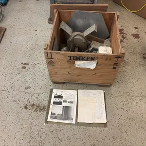 Crate of Flex Auger Parts