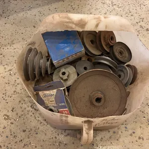 Tub of Misc Pulleys