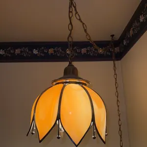 VTG Slag Tulip Pendant Light