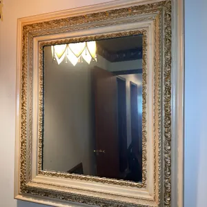Antique Gesso Framed Mirror