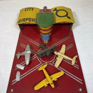 1930's Marx Tin Litho City Airport with Planes