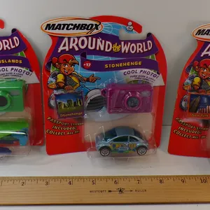 Lot of (3) Matchbox Around The World Collectible Miniatures. Lot Includes: #28 Galapagos Islands, #1