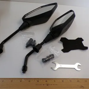 Lot of (2) New Mamiko Universal Mo. V Dirt Bike Cruiser Mirrors.