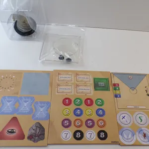 New D & D Game Pieces. Lot Includes Air Element Game Piece, and Multiple Game Cards.