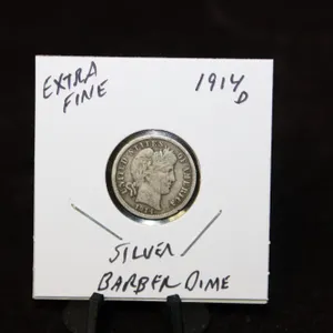 U.S. 1914-D Barber Silver Dime