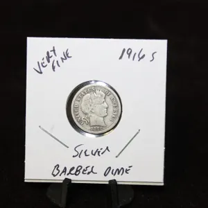 U.S. 1916-S Barber Silver Dime