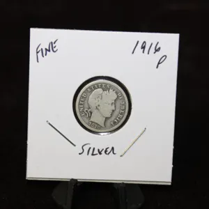 U.S. 1916-P Barber Silver Dime