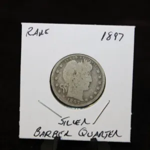 U.S. 1897 Barber Silver Quarter