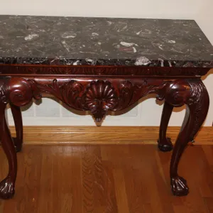 Chippendale Marble Top Console