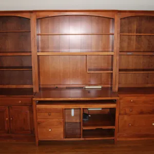 Ethan Allen Wood Office Wall Unit