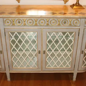 Mario Buatta Collection Marble Console Cabinet