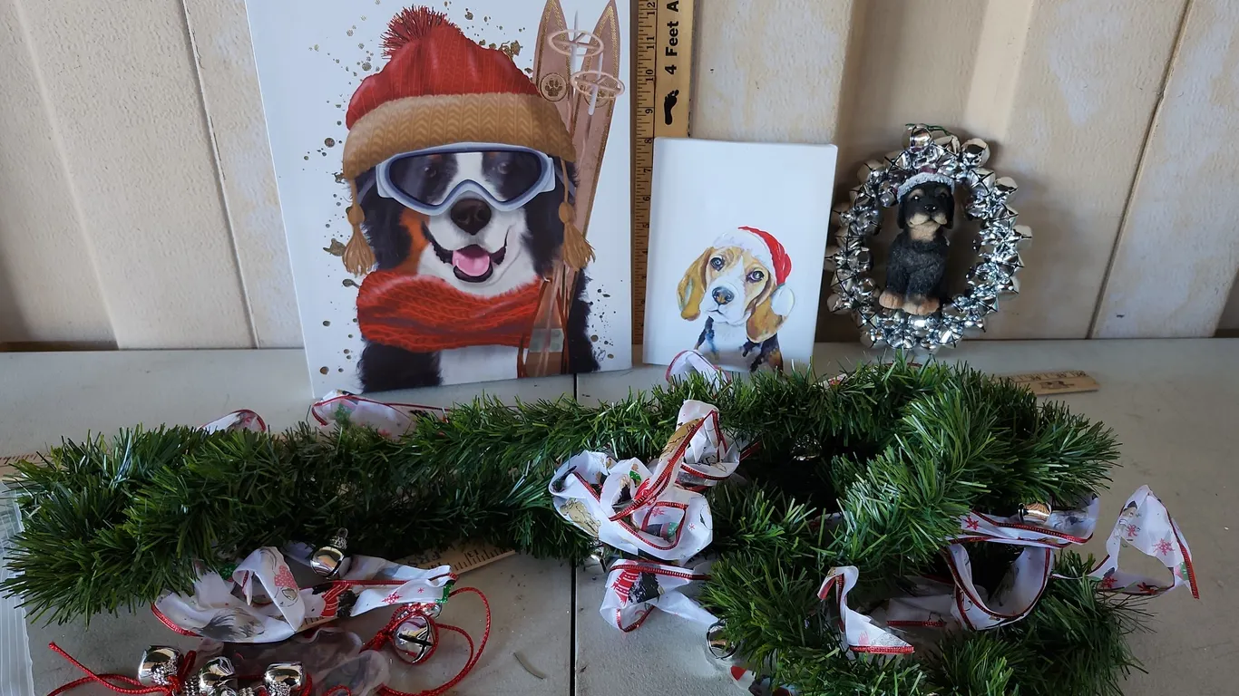 Assorted Dog Christmas Decorations