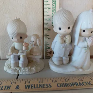 1979 Precious Moments-"The Lord Bless You & Keep You" & "Loving Is Sharing" Figures