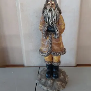 Resin Folk Art Santa 12.5" Tall