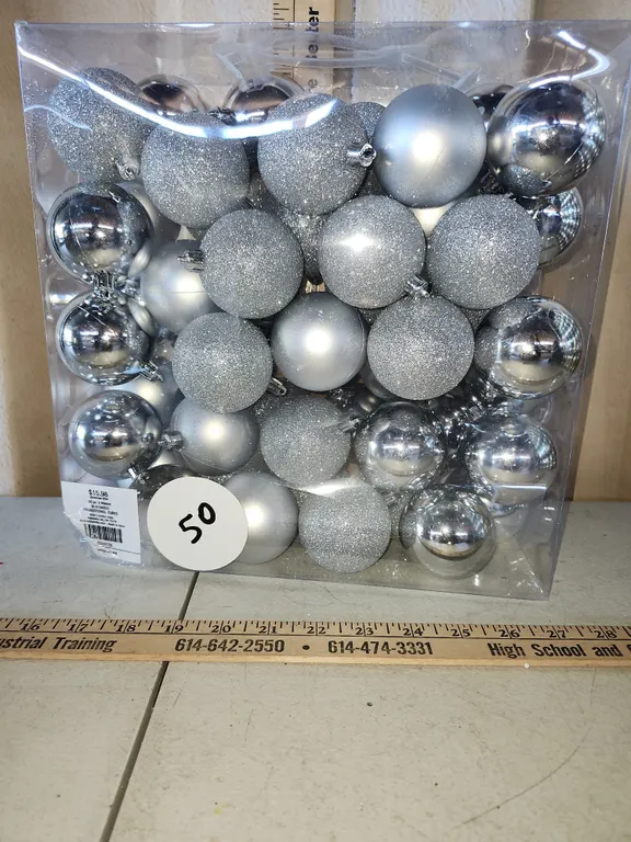 50 Ct Shatterproof Ornaments