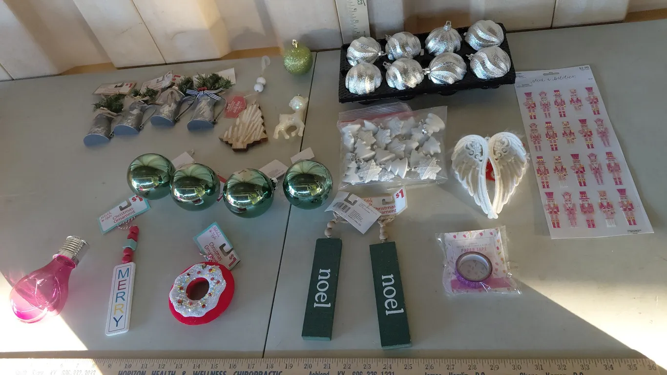 Assorted Ornaments, Nutcracker Ornaments, Etc.
