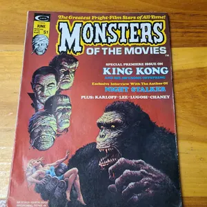 Monsters of the Movies #1 June 1974 Marvel King Kong Cover