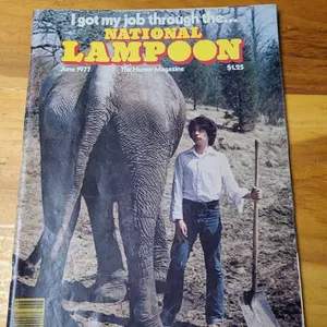National Lampoon June 1977 Magazine Humor Elephant Cover