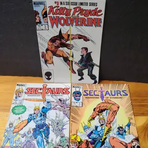 Kitty Pryde and Wolverine #3, 2 Sectaurs Comics Marvel Lot