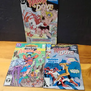 DC Comics: Hawk & Dove Issues and Teen Titans Spotlight Aqualad