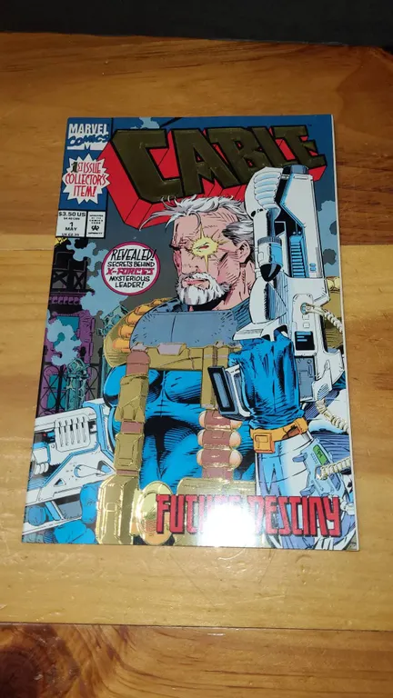 Cable #1 May 1993 Marvel Comic Gold Foil Cover