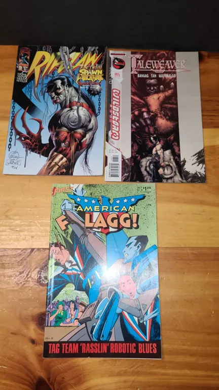RIPCLAW #5, Taleweaver #1, American Flagg! #34 Comic Lot