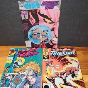 Marvel Comic Lot: Wonder Man #22, Firestar #2, Spirits of Vengeance